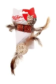 natura Tüylü Diş Kaşıma ve Bambu Top Kedi Oyuncak PTC005 - 1