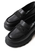Vivole Shoes 746-759 Siyah Günlük Yüksek Tabanlı Loafer Ayakkabı - 4
