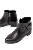 Vivole Shoes 270-3030 Siyah Toka Aksesuarlı Fermuarlı Günlük Kadın Bot - 1