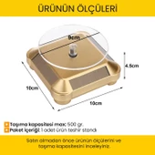 UpWay Güneş Enerjili Otomatik 360 Derece Döner Motorlu Takı Mücevher Telefon Teşhir Standı - 7