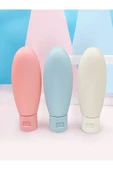 3Lü Seyahat Tipi - Kozmetik  - Krem- Şampuan -Losyon Kutuları 60 ML Kilitli Poşetli Etiketli - 5