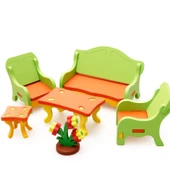 3D Ahşap Puzzle - Salon Takımı - 4