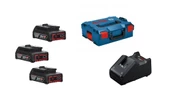 Bosch GBA 18V 3x2ah + GAL 18V-40 + L-box - 1