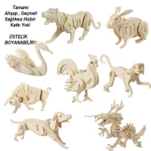 3D Ahşap Puzzle - Banyo - 3