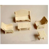 3D Ahşap Puzzle - Salon Takımı - 2
