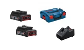 Bosch GBA 18V 2x2ah + GAL 18V-40 + L-box - 1