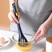 Pratik Kilitlenebilir Sihirli Çırpıcı Yumurta Sos Krema Çırpıcı Ve Makarna Maşası - 3