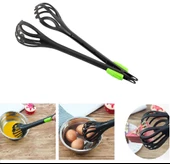 Pratik Kilitlenebilir Sihirli Çırpıcı Yumurta Sos Krema Çırpıcı Ve Makarna Maşası - 4