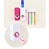 Otomatik Diş Macunu Sıkacağı ve 5 Adet Diş Fırası Tutacağı Diş Fırçalığı - 6