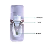 Otomatik Diş Macunu Sıkacağı ve 5 Adet Diş Fırası Tutacağı Diş Fırçalığı - 4