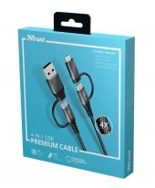 TRUST KEYLA EKSTRA GUCLU 4-IN-1 USB KABLO 1M 23573 - 2