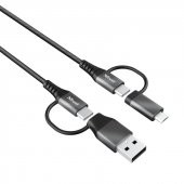 TRUST KEYLA EKSTRA GUCLU 4-IN-1 USB KABLO 1M 23573 - 5