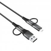 TRUST KEYLA EKSTRA GUCLU 4-IN-1 USB KABLO 1M 23573 - 6