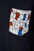 Erkek %100 Pamuk Bisiklet Yaka Uzun Kol Regular Fit Baskılı Pijama Takımı - 5
