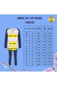 Erkek %100 Pamuk Bisiklet Yaka Uzun Kol Regular Fit Baskılı Pijama Takımı - 6