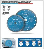 Rodex RRU115 Turbo Elmas Beton Granit Kesici 115 mm Kuru Kesim - 4
