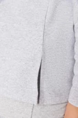 Büyük Beden Kadın Polyester Bisiklet Yaka Uzun Kol Paçaları Yırtmaçlı Örme Pijama Takımı - 3