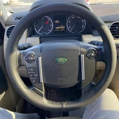 DİKİŞLİ DERİ DİREKSİYON KILIFI SİYAH DERİ SİYAH DİKİŞLİ LAND ROVER İÇİN - 1