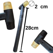 Vidalı Kauçuk & Plastik Tokmak Çekiç (ÇAP: 2 CM UZ:28 CM) - 1