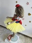 Pamuk Prenses Elbisesi, Kız Çocuk Prenses Elbise, Pelerinli Elbise - 5