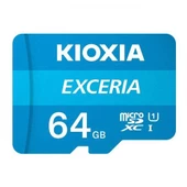 KIOXIA 64GB  EXCERIA MicroSD C10 U1 UHS1 R100 Hafıza kartı LMEX1L064GG2 - 1