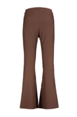Kadın Yeni Moda Büyük Beden İspanyol Paça Regular Boy Örme İspanyol Paça Yırtmaçlı Örme Pantolon - 1