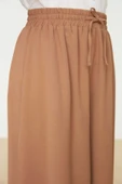 Kadın Yeni Moda Tesettür Boru Paça Regular Boy Dokuma Bol Paça Pantolon - 4
