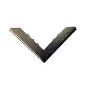 Kitap, Kapak, Menü, Albüm Köşesi, Büyük - 23x40mm, Nikel, 10 Adet - 1