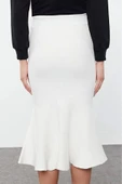 Kadın Moda Stil Midi Astarsız Triko Premium İplik Özel İplik Midi Boy Triko Etek - 5