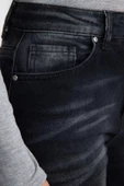 Kadın Moda Şık Kot Pantolon Boru Paça Uzun Boy Denim Yüksek Bel Slim Mom Jeans - 4