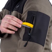 Outdoor Polar Ceket Haki - Sıcak Tutan Polar - Softshell Omuz - Fermuarlı Cep thumbnail 7