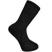 Kuzu Yünü Havlu Erkek Çorabı - Huskey - Siyah - No: 41-44 (13903) - 1