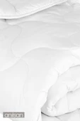 Mikrofiber Battal Çift Kişilik Yorgan, 225x215cm, Beyaz Ev Ve Otel Yorganı, Sade Ve Zarif - 3
