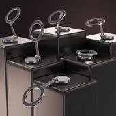 Metal ayarlı mıknatıslı 360 derece telefon tutacağı- nikel / SYTE207 - 6