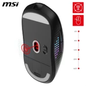 MSI GG VERSA 300 ELITE WIRELESS 2.4 GHz KABLOSUZ Bluetooth 5.3 USB 2.0 KABLOSUZ MOUSE - 5