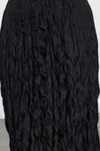Kadın Moda Stil Midi Astarsız Dokuma Büyük Beden Dokuma Etek - 4