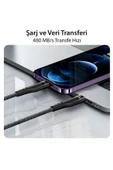 Galaxy A40 A41 A42 A50 A50s A51  Şarj Kablosu 60W Type-C to Type-C 3 metre Az-Ca116 thumbnail 3