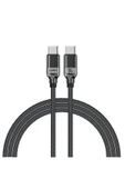 Galaxy Z Flip Z Fold 2 3 4 5 Şarj Kablosu Type-C to Type-C 1.2M 100W Hızlı Şarj Data Az-LS38CC - 1