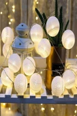 BİDOLUMUTLULUK Işıklı Koton Top Dizeleri Led 10'lu 1,5 M- Pembe - 2