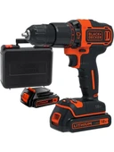 Black&Decker BDCHD18KB 18V Li-ion Çift Akülü Darbeli Matkap Siyah - 1