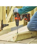 Black&Decker BDCHD18KB 18V Li-ion Çift Akülü Darbeli Matkap Siyah - 4