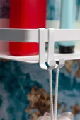 Metal Banyo Düzenleyici Organizer Şampuan Rafı Beyaz - 6
