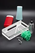 Metal Banyo Düzenleyici Organizer Şampuan Rafı Beyaz - 1
