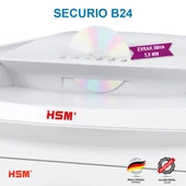 HSM SECURIO B24 Evrak İmha Makinesi / Kağıt Kırpma Makinesi - Düz/Şerit kesim 5,8mm- 35lt - 5