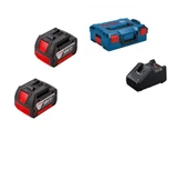 Bosch GBA 18V 2x3ah + GAL 18V-40 + L-box - 1