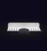 Metal Banyo Mutfak Düzenleyici Mutfak Organizer Şampuan Rafı 30 Cm Beyaz - 1