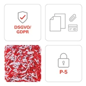HSM SECURIO B24 Evrak İmha Makinesi / Kağıt Kırpma Makinesi - Parçacık kesim 1,9x15mm- 34lt - 5
