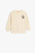 Koton Erkek Bebek Nakış Detaylı Uzun Kollu Bisiklet Yaka Pamuklu Sweatshirt - 1