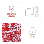HSM SECURIO B24 - Çapraz/konfeti kesim 4,5x30mm Evrak İmha Makinesi / Kağıt Kırpma Makinesi - CD İmha Makinesi - 35lt - 6