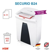 HSM SECURIO B24 Evrak İmha Makinesi / Kağıt Kırpma Makinesi - Parçacık kesim 1,9x15mm- 34lt - 3